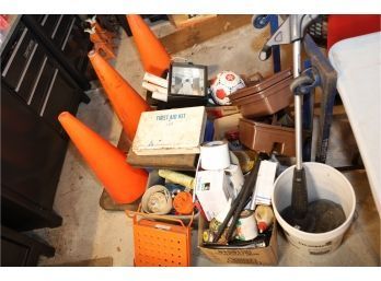 BIG FLOOR LOT OF CONES AND OTHER RANDOM LOT - HIGH BIDDER TAKES ALL