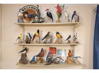 BIG LOT OF COLLECTABLE BIRDS AS SHOWN