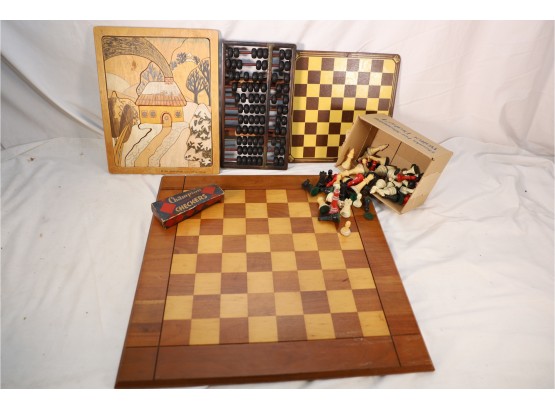 CHECKERS AND OTHER GAMES AS SHOWN