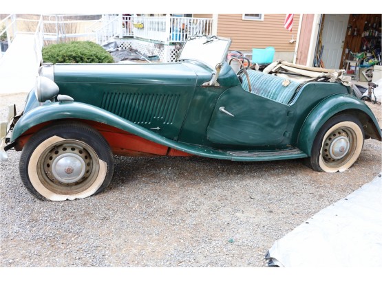 RARE 1953 MG TD ROADSTER - SAME OWNER LAST 59 YEARS!  (CAR TO BE TOWED, AS IS WHERE IS UNKNOWN CONDITION)