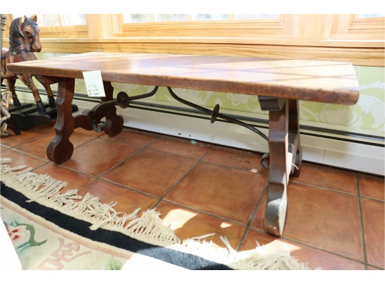 HEAVY WOODEN LOW TABLE