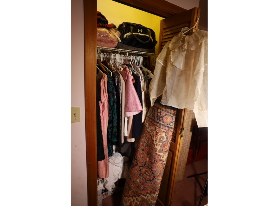 ENTIRE CONTENTS OF THIS CLOSET - AND RUG
