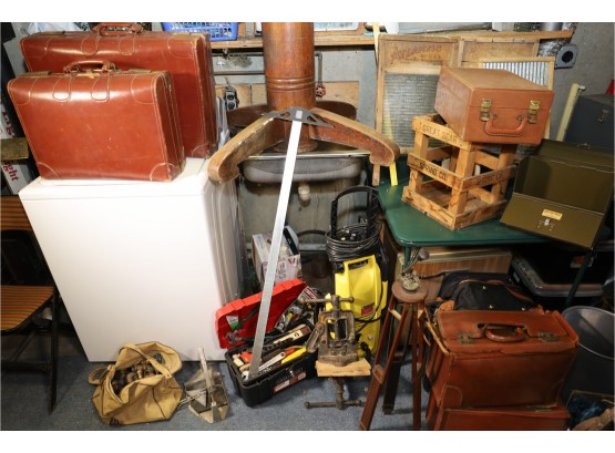 BIG BASEMENT LOT  - RIGHT SIDE AREA PRESSURE WASHER - TOOLS AND MORE