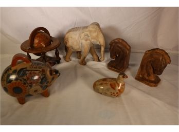 BOOK ENDS - MONEY BANKS AND OTHER COLLECTIBLES