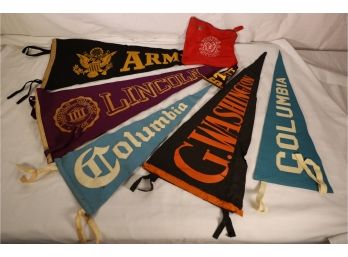 BIG COLLECTION OF EARLY COLLEGE PENNANTS