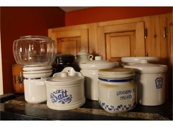 TOP OF FRIDGE ITEMS - POTTERY AND MORE