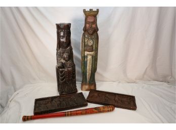 RELIGIOUS CARVED ITEMS