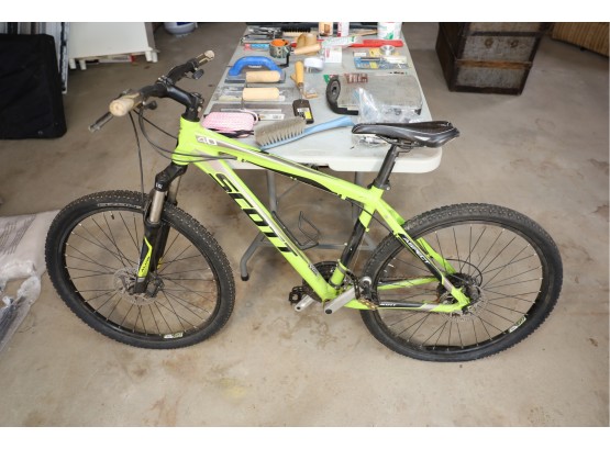 GREEN SCOTT MOUNTAIN BIKE SOME CONDITION ISSUES BUT OTHERWISE NICE