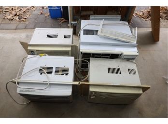 4 AIR CONDITIONER LOT - SOME HAVE ISSUES SOME FOR PARTS MUST TAKE ALL