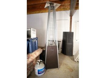 LARGE OUTDOOR SPACE HEATER WITH PROPANE TANK