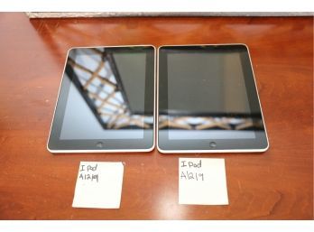 2 APPLE IPADS IN UNKNOWN CONDITION (BOTH MODEL A1219)