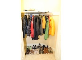 CLOTHING - SHOES -HAT LOT NAME BRANDS! (CLOSET OFF ENTRY WAY)