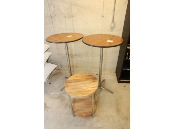 2 HIGH-TOP TABLES AND 1 LOW TABLE