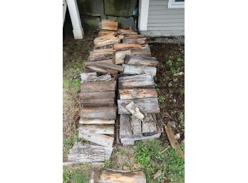 PILE OF FIREWOOD UNDER BACK DECK - BUYER TO LOAD