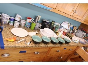 NICE BIG LOT KITCHEN COUNTER ITEMS WITHIN BLUE LINES