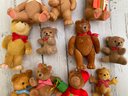 Vintage Christmas Fuzzy Teddy Bear Ornaments Shipping Available