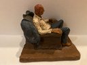 Michael Garman Sculpture Western Chairman Of The Board Signed 1973 Available To Ship