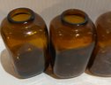 Vintage Snuff Tobacco Apothecary Amber Medical Bottles Shipping Available