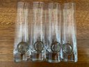 Mid Century Modern Pirate Ware Rosenthal Barware Drinking Blown Crystal Glasses 10 Pieces