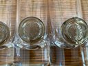 Mid Century Modern Pirate Ware Rosenthal Barware Drinking Blown Crystal Glasses 10 Pieces