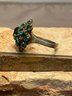 Vintage Green Rhinestone Ring