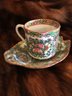 Japanese Tea Cup With Saucer And Figurine