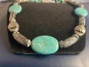 Turquoise And Howlite Necklace