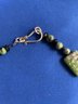 Green Stone Necklace And Earring Set