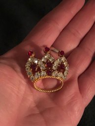 Vintage Crown Brooch