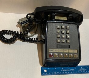 Vintage Western Electric Black Office Push Button Telephone Shipping Available