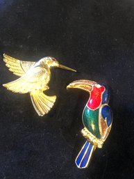 Vintage Bird Brooches