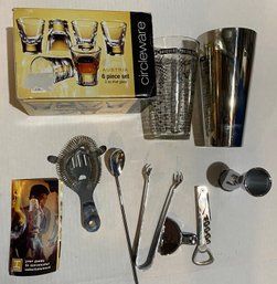 Vintage Barware Mid Century Cocktail Maker & Austrian Shot Glasses Shipping Available