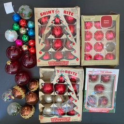 Vintage Collection Of Shiny Brite Ornaments & Vintage Christmas Bulb Decorations Shipping Available