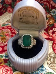 Raw Emerald And Sterling