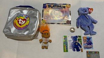 Vintage Beanie Baby Clubby II & Vintage  Denver NFL Broncos Football Troll Shipping Available