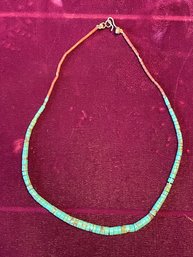 Vintage Turquoise Heishe Necklace