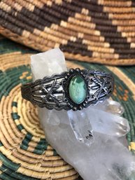 Sterling And Turquoise Womens Cuff