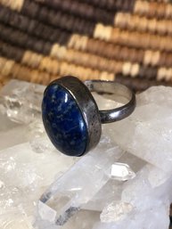 Lapis And Sterling Ring