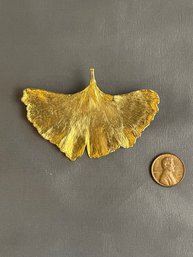 Vintage Gold Leaf Pin