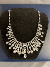 Large Vintage Rhinestone Necklace