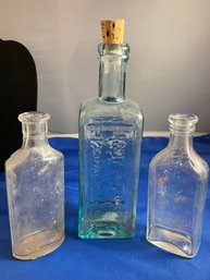 Antique Glass Bitters Bottles