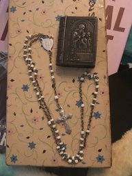 Petite  Rosary And Box