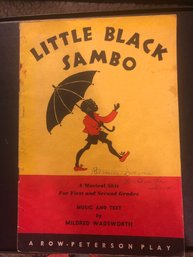 Little Black Sambo Play  Book