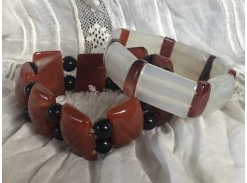 Pair Natural Stone Bracelet