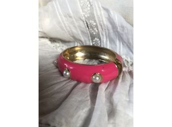 Pink Enamel Bracelet