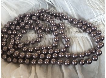Plum Vintage Faux Pearls
