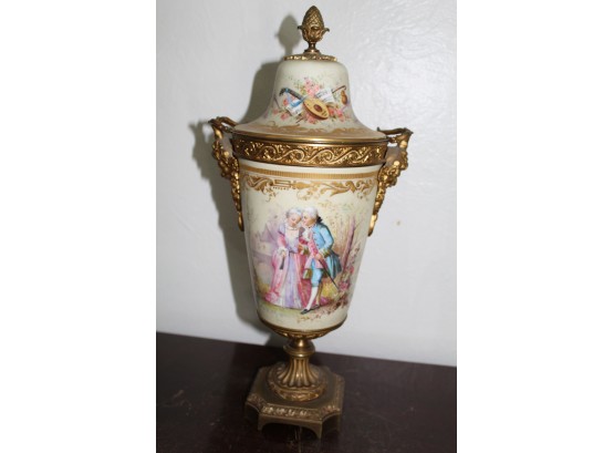 Hand Painted Urn Vase (2)