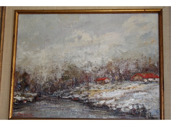 Landscape Framed Painting By  Bnomova