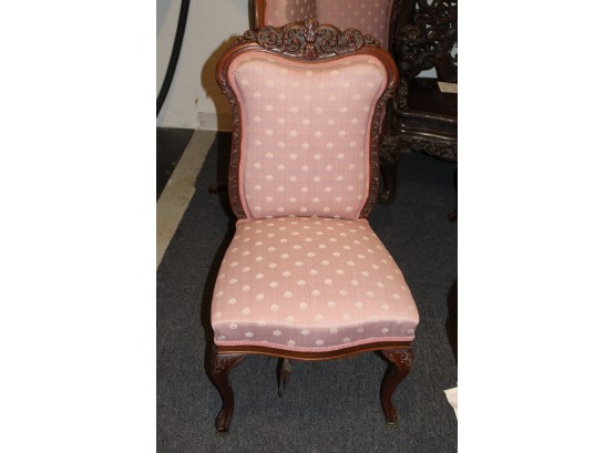 Antiqur Rose Colored Chair