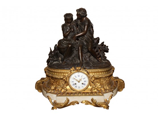 Bronze Ad Brass Clock